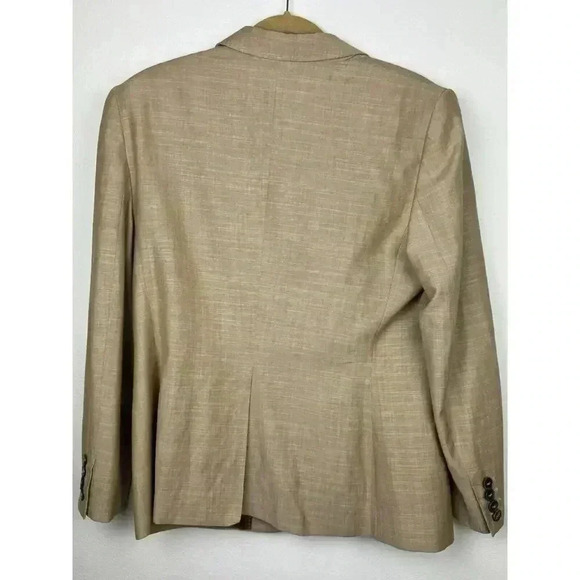 Escada Wool/Silk Camel Blazer Size 42. One Button Close. Work Wear, Luxury - Picture 3 of 6